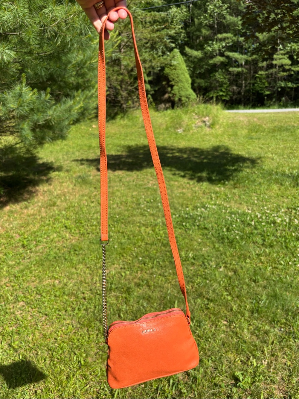 Furla Orange Crossbody Bag - Picture 14 of 14
